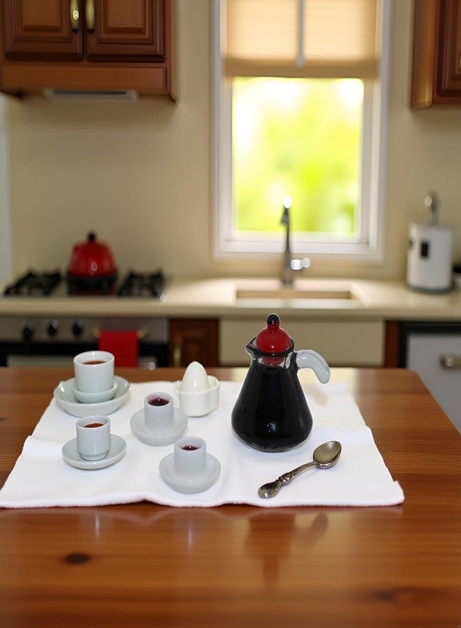 Kryoflare Miniature Coffee Pot Dollhouse Miniature, Creative Home Scene Model， Modern Cafe Dining Accessory 1:12，Doll Kitchen Play Christmas Party Decoration Keychain Earring Making - Image 3